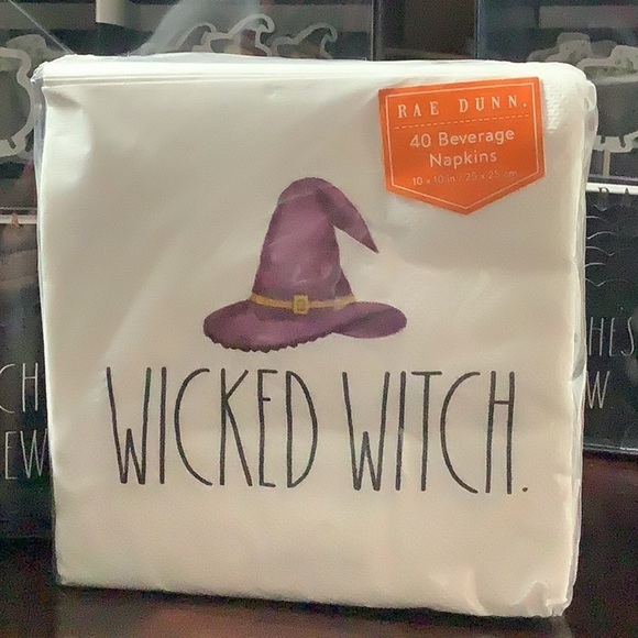 RAE DUNN NEW - 36 baking cups & picks witches brews & magic spells w/ napkins - Picture 3 of 5